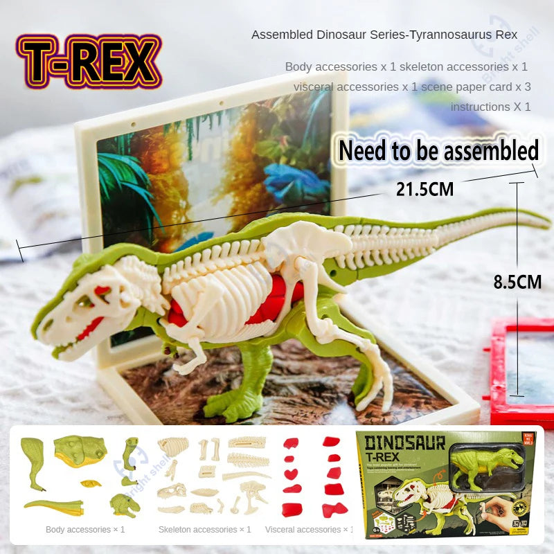 Jurassic World Kids Dinosaur Toy DIY Fossil Archaeology Excavation Kit Skeletons Dig Stem Science Educational Toys for Children Atypical Journey Store