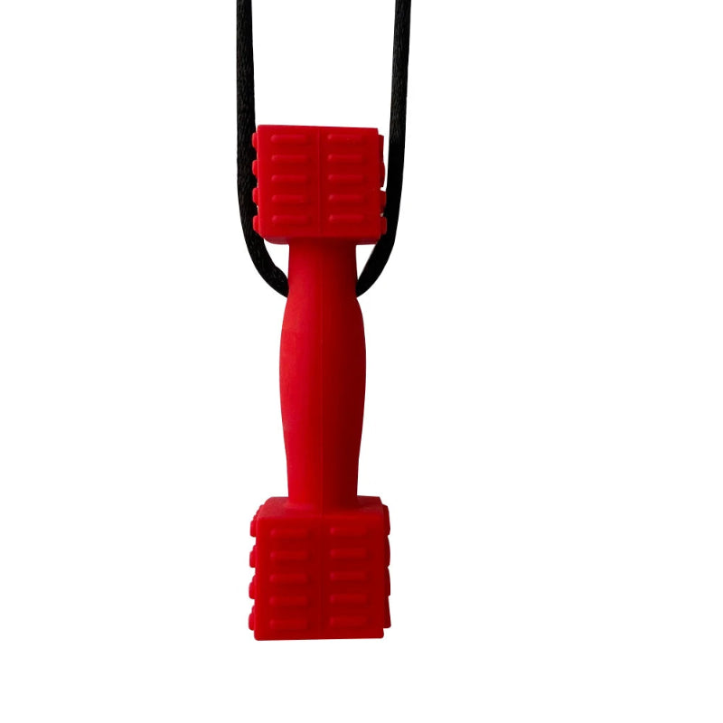 1/6Pcs Sensory Chew Necklaces Dumbbell shape Chewable Silicone Necklaces for Kids with Autism, ADHD Special Oral Motor Need Atypical Journey Store