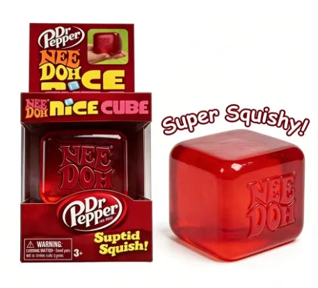 Schylling NeeDoh Nice Cube Sensory Squeeze Toy with Super Solid Squish Stress Relief Anxiety Sensory Tool Stress Reliever Toys Atypical Journey Store