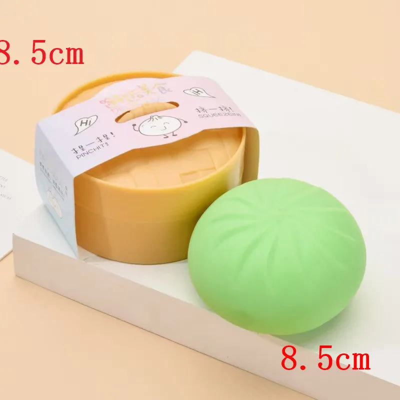 5.5/8.5cm Stress 1-12Pcs Dumpling Squash Toy Dampaline Squishy with Box Dumplings Sensory Squeeze Toy for  Relief Gift Birthday Atypical Journey Store