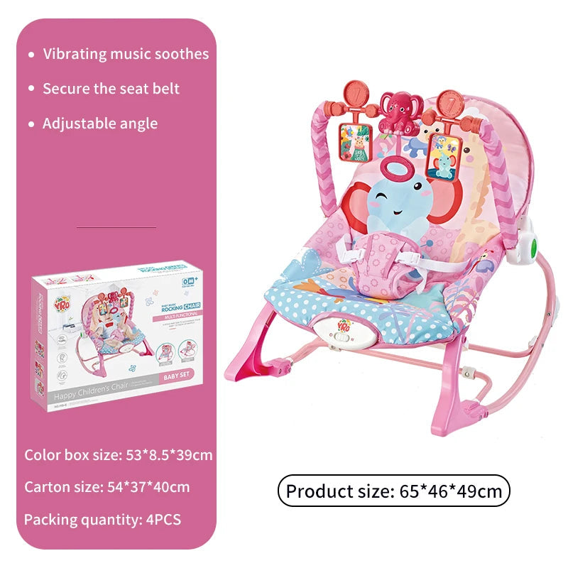 Baby Electric Rocking Chair Cradle with Music & Vibration for Newborns 0-2 Years - Multifunctional Sleep Shaker Atypical Journey Store