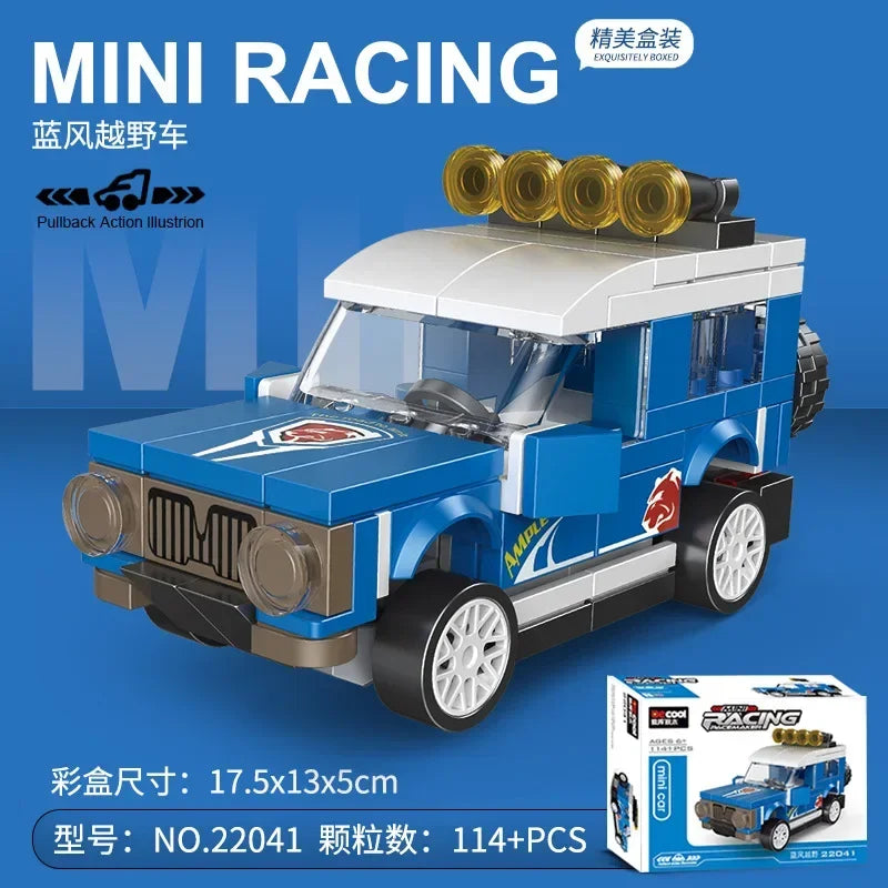 Racing Car Bus Engineering Vehicle Ambulance Pull Back Model Building Blocks Brick Toys Children Boys Compatible With Lego Atypical Journey Store