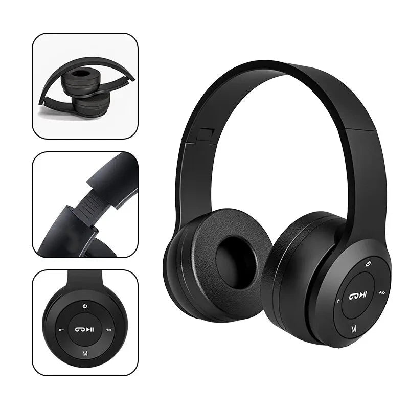 Handsfree Wireless Headphones Noise Canceling Headphone Earphone P47 headset Bluetooth Head Phone for iPhone Huawei Samsung S22 Atypical Journey Store