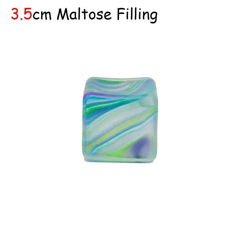 Nice Cube Rainbow Marbled Sensory Toy Maltose Stuffed Slow Rising Anxiety Relief Hand Exercise Ball ADHD Autism for Adults Gift Atypical Journey Store