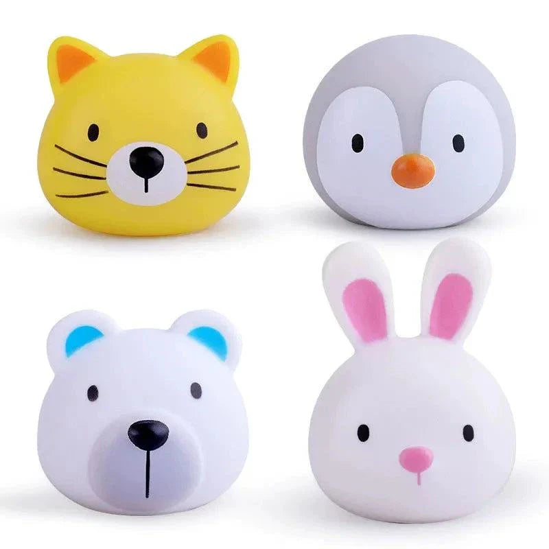 Floating Light-Up Animal Bath Pool Toys for Kids Age 3-5 - Set of 9 Fun Bath Time Accessories Atypical Journey Store