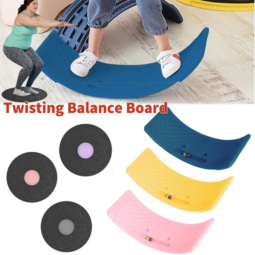 Twisting Balance Board Multifunctional Balance Rocker Board Non Slip Balance Trainer Board Wobble Board for Kids Children Atypical Journey Store