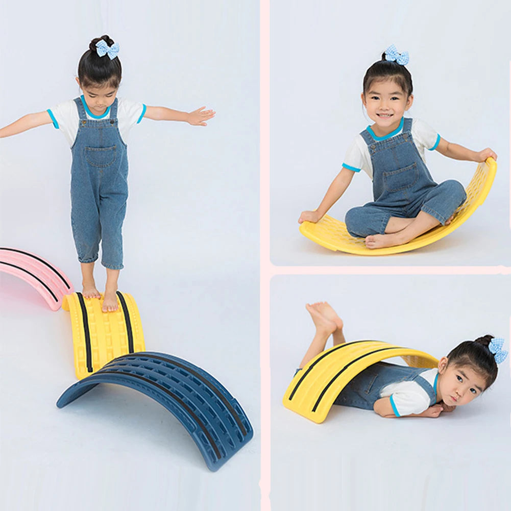 Twisting Balance Board Multifunctional Balance Rocker Board Non Slip Balance Trainer Board Wobble Board for Kids Children Atypical Journey Store
