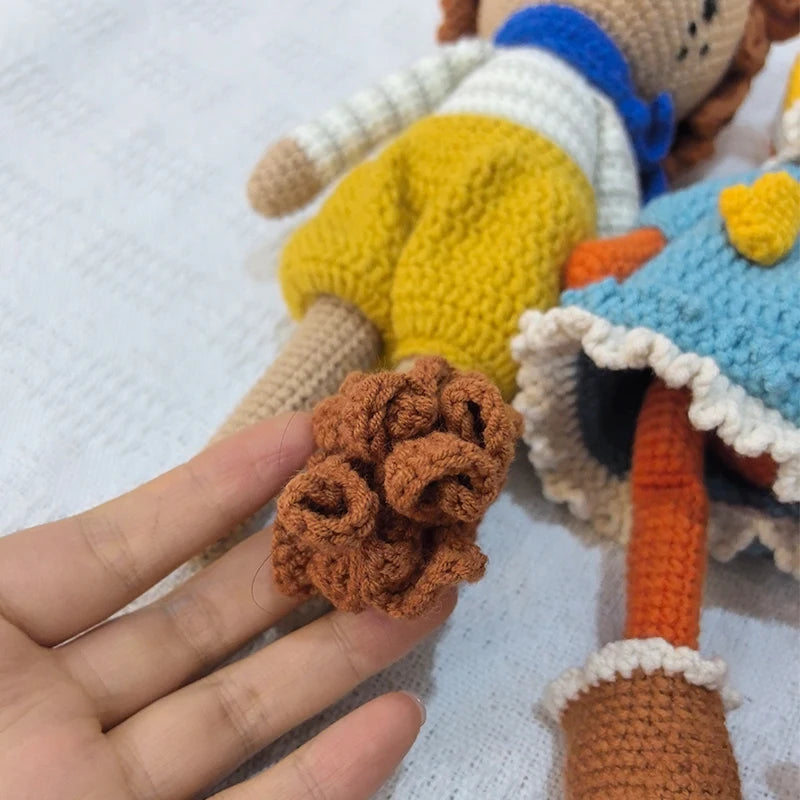 Crochet Lamb Lion Baby Stuffed Animal - Handmade Soothing Toy for Newborns, Sleep Aid & Photography Prop Atypical Journey Store