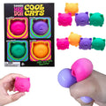 Needoh 4 Pack Teenie Cool Cats Squishies Reliever Soft Squeeze Toys Anxiety Non-toxic TPR Fidget Toys for ADHD and Autism Gift Atypical Journey Store