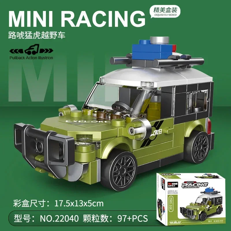 Racing Car Bus Engineering Vehicle Ambulance Pull Back Model Building Blocks Brick Toys Children Boys Compatible With Lego Atypical Journey Store