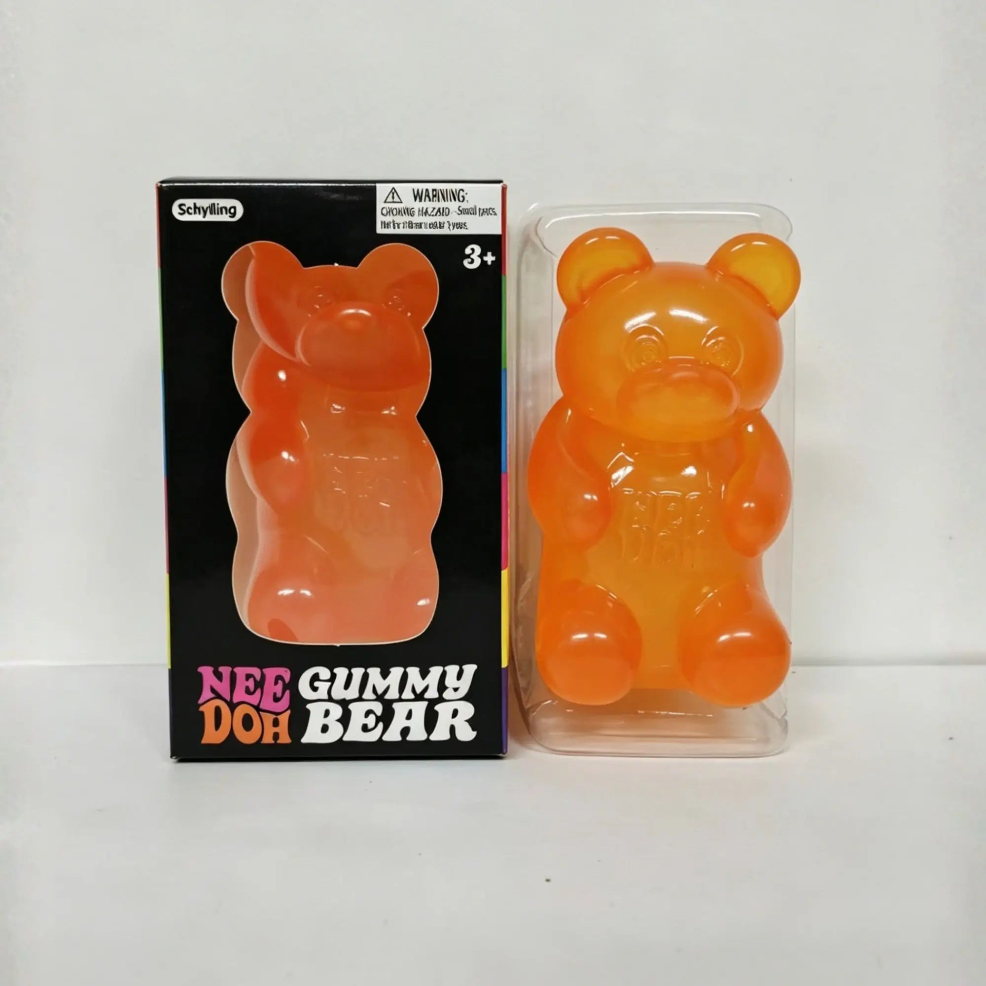 NeeDoh Gummy Bear Squishy Toy Soft Stress Relief Sensory Fidget Squeeze Toy for Kids & Adults Non-Toxic Anxiety Relief Desk Toy Atypical Journey Store