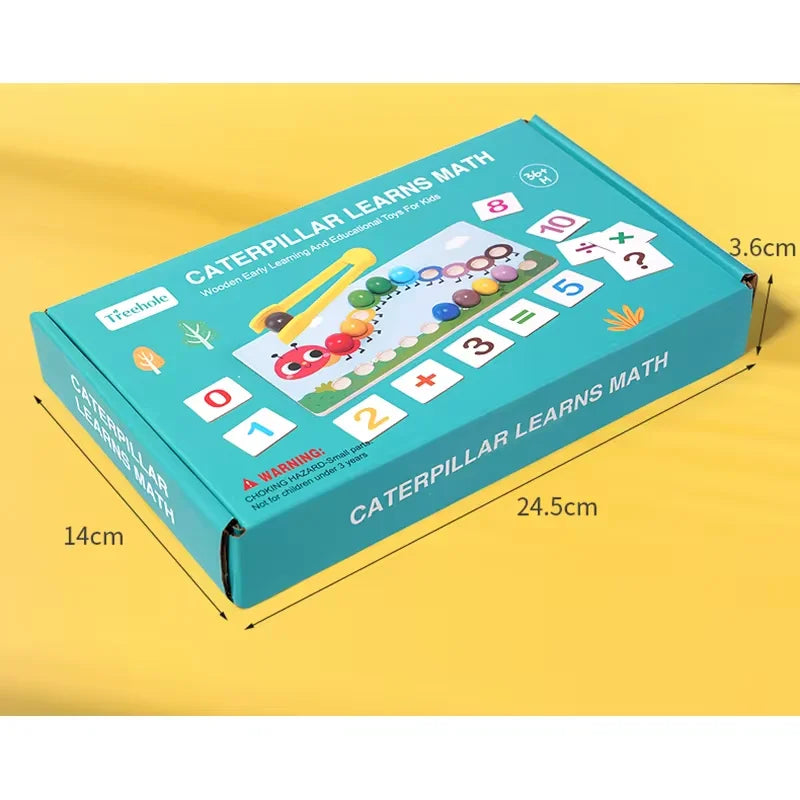 Montessori Mathematics Props Baby Digital Cognitive Pairing Puzzle Puzzle Igenious Ingenious Pearl Children's Fine Action Toys Atypical Journey Store