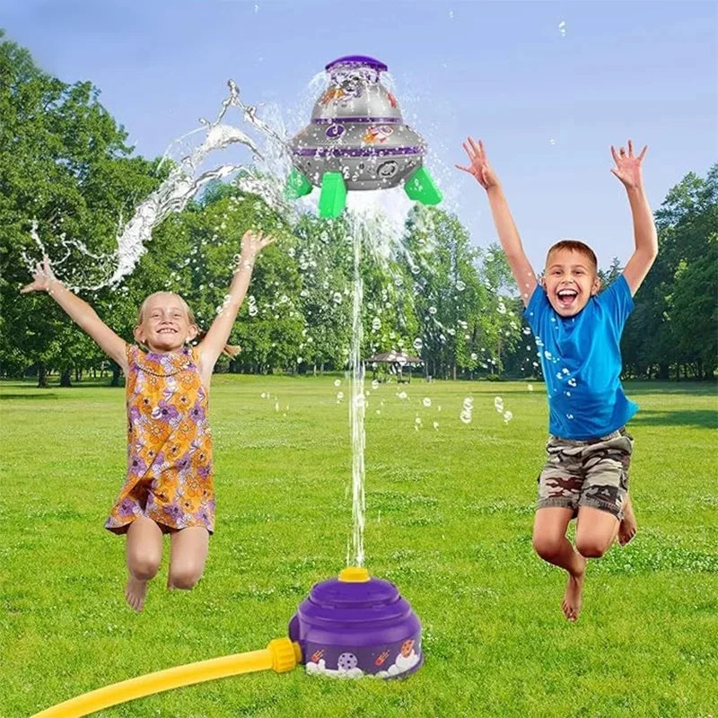 Water Sprinkler Toy Flying Saucer Launcher Windmill 360 Rotation Water Spray Toy Outdoor Garden Lawn Game Kid Birthday Gifts Atypical Journey Store