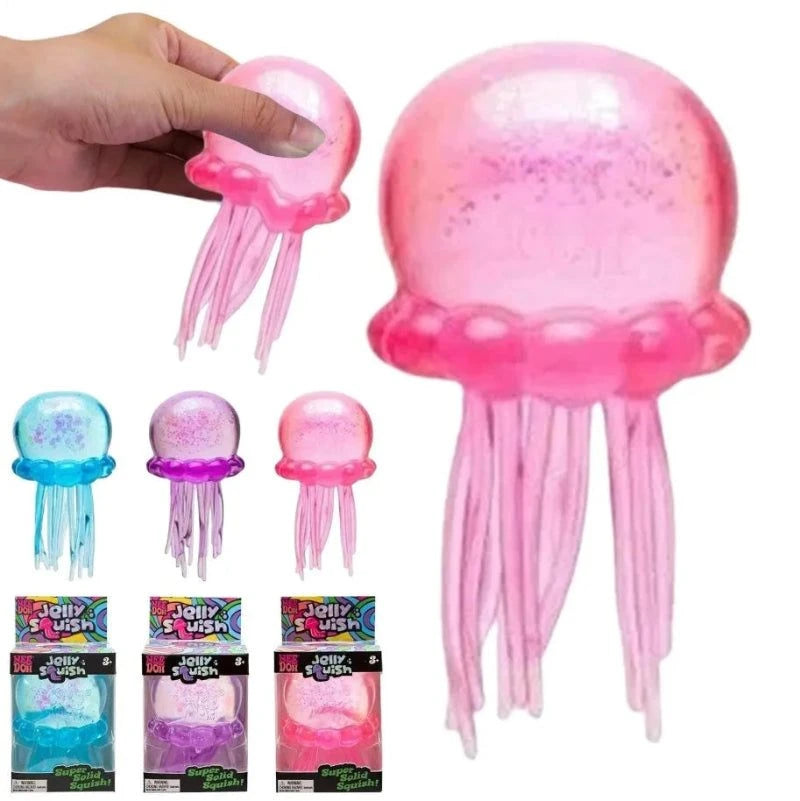 NeeDoh Jelly Squish Stress Toy - Jellyfish Fidget & Sensory Squeeze for Anxiety Relief Atypical Journey Store