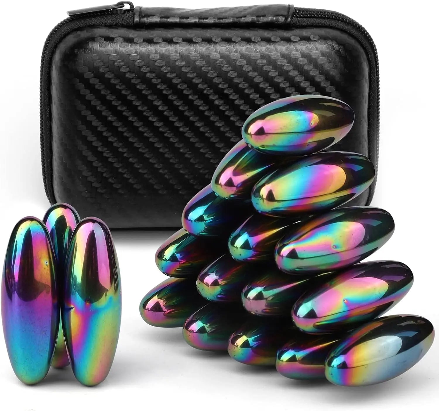 EDC Fidget Toys Oval Magnet Balls,Magnetic Bead Fidgeting Toy for Adult ADHD Autism Fridge Rattle Snake Magnets Sticker Anxiety Atypical Journey Store