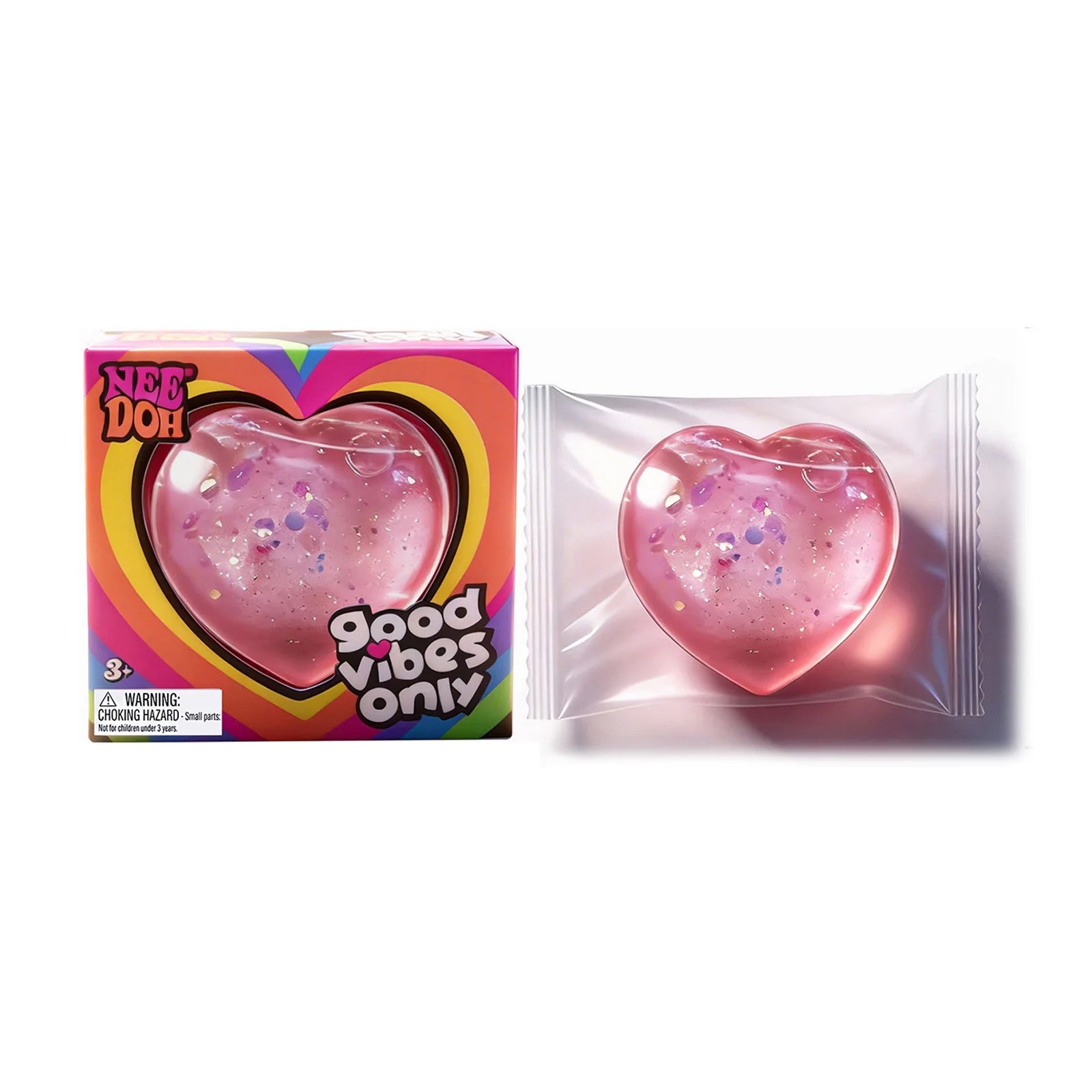 Heart-Shaped Squishy Toy, Soft and Comfortable to the Touch, Non-Sticky, Quick to Bounce Back, Cute and Compact, Portable Palm-Sized Toy. Size: 4Cm*3.8Cm/6.5Cm*6Cm Atypical Journey Store