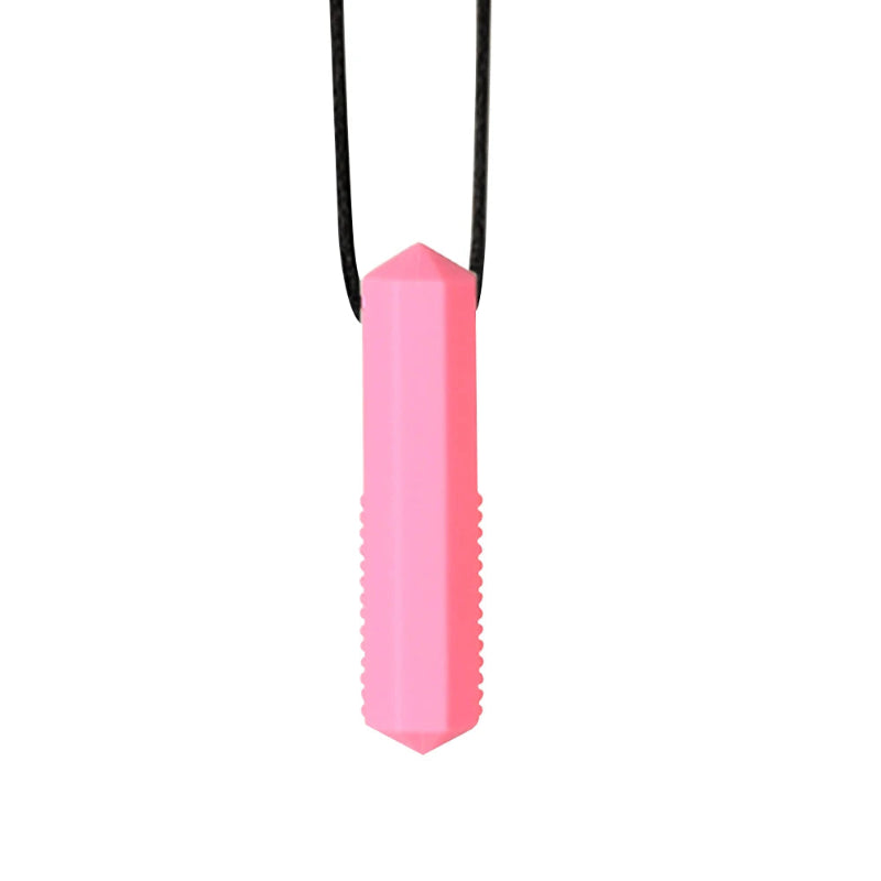 1pcs Silicone Teether Kids Chew Necklace Sensory Chewy Pendant Oral Motor Toys Therapy Tools for Autism ADHD chidren's goods Atypical Journey Store