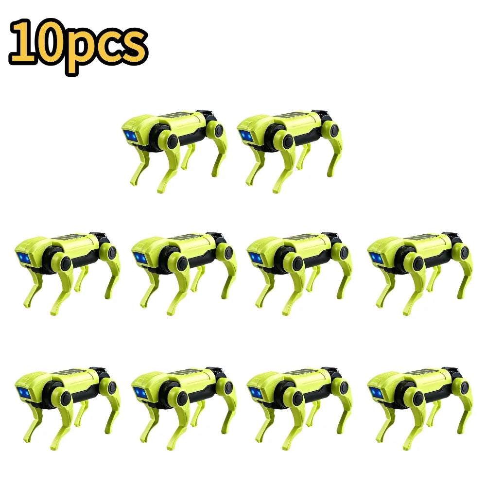 1-10PCS DIY Assembly RC Robot Dog Toy Remote Control Mechanical Robot Kit Science Teaching Model Electric Set Gift For Boys Kids Atypical Journey Store