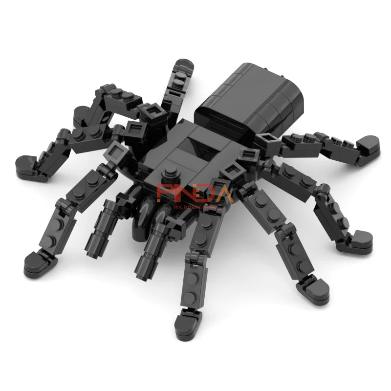 126 Pcs Talantula Black Spider Model Set Building Blocks Creative Animals MOC Construction Bricks Tricky Toy Halloween Kid Gifts Atypical Journey Store