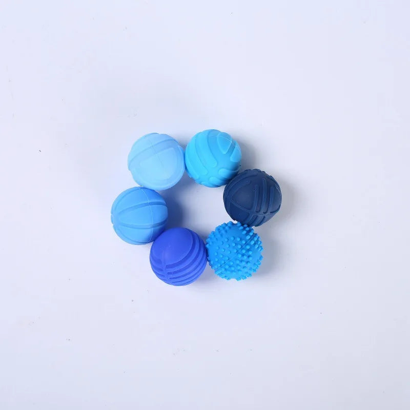 6pcs AHDH Silicone Magnetic Ball Stress Relief Toy Finger Stress Relief Educational Toy Novelty Magnetic Fidget Roller Atypical Journey Store