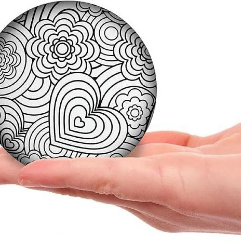Schylling Needoh Press-Doh Color Changing Squeeze Fidget Ball Toy Dough Filled Doodle Pattern Fast Rebound Sensory Autism Toy Atypical Journey Store