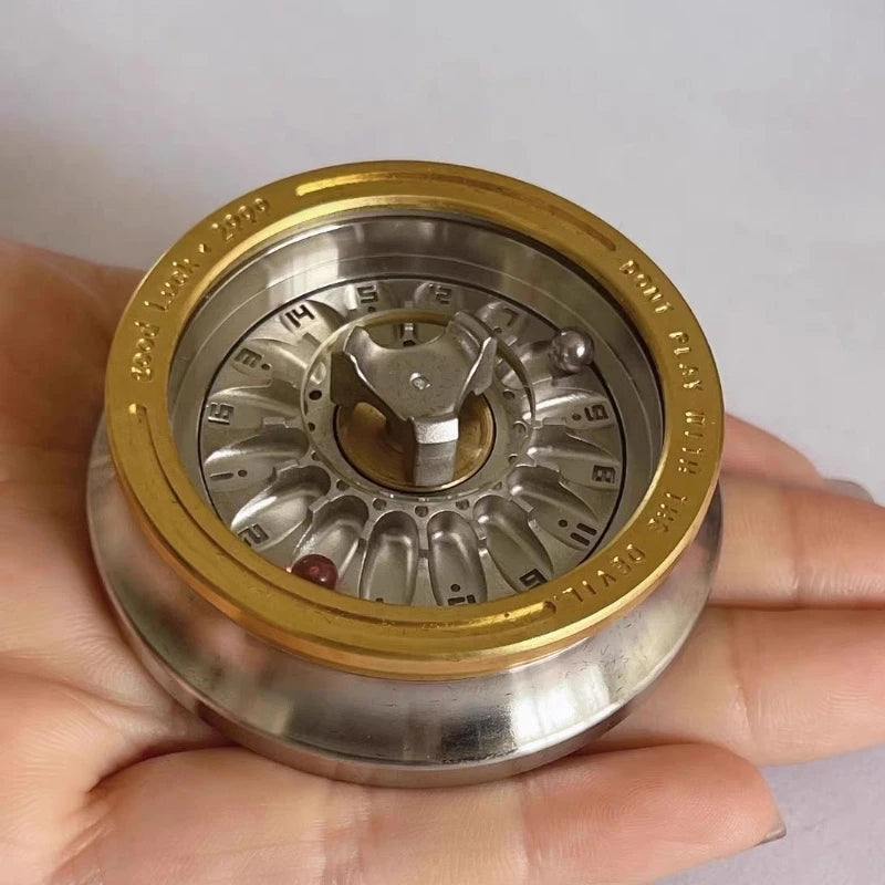 EDC Lucky Turntable Fidget Spinner Carnival Decompression Stainless Steel Roulette Anxiety Stress Relief Fingertip Gyro Toy Gift Atypical Journey Store