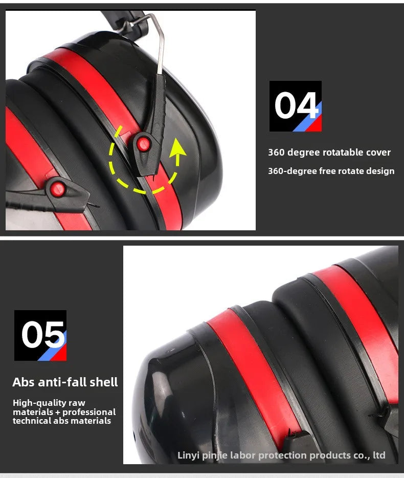 Hearing Protection Noise Canceling Ear Muffs Adult Headphones Suitable for Lawn Mowing, DIY, Construction, Carpentry, Shooting Atypical Journey Store