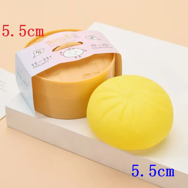 5.5/8.5cm Stress 1-12Pcs Dumpling Squash Toy Dampaline Squishy with Box Dumplings Sensory Squeeze Toy for  Relief Gift Birthday Atypical Journey Store