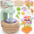 Fabric Flower Bouquets Toys DIY Craft Kits Kids-Flowers Market Toy Build Flower Bouquet Toddler Girl Educational Activity Gifts Atypical Journey Store