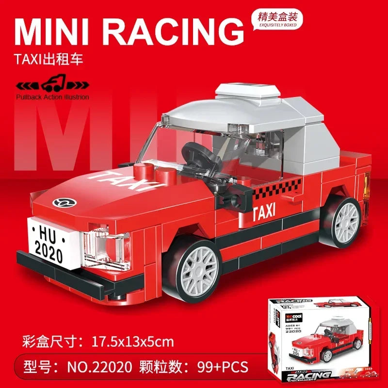 Racing Car Bus Engineering Vehicle Ambulance Pull Back Model Building Blocks Brick Toys Children Boys Compatible With Lego Atypical Journey Store
