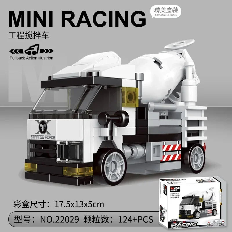 Racing Car Bus Engineering Vehicle Ambulance Pull Back Model Building Blocks Brick Toys Children Boys Compatible With Lego Atypical Journey Store