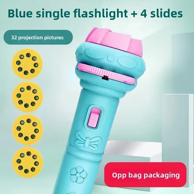 Educational Projector Flashlight Toy for Kids - Luminous Cartoon Patterns for Early Learning and Development Atypical Journey Store
