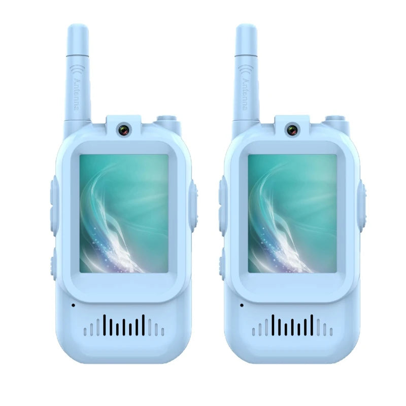 Video Walkie Talkies for Kids 2 Pack Rechargeable Toddler Toys for Indoor Camping Travel Birthday Gfits for Kids Ages 3-12 Atypical Journey Store