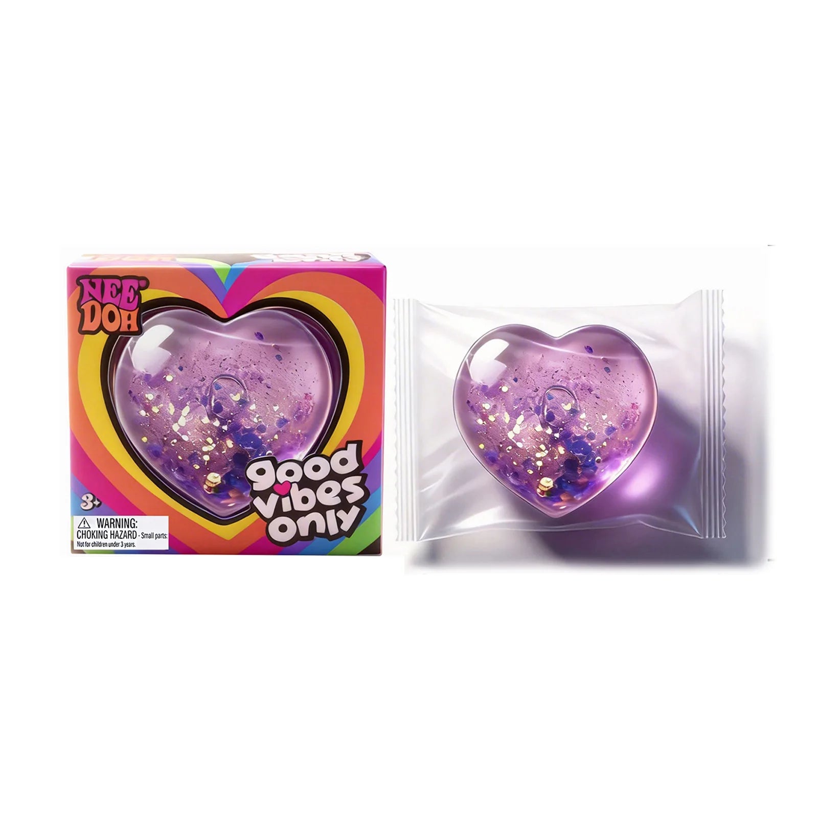 Heart-Shaped Squishy Toy, Soft and Comfortable to the Touch, Non-Sticky, Quick to Bounce Back, Cute and Compact, Portable Palm-Sized Toy. Size: 4Cm*3.8Cm/6.5Cm*6Cm Atypical Journey Store