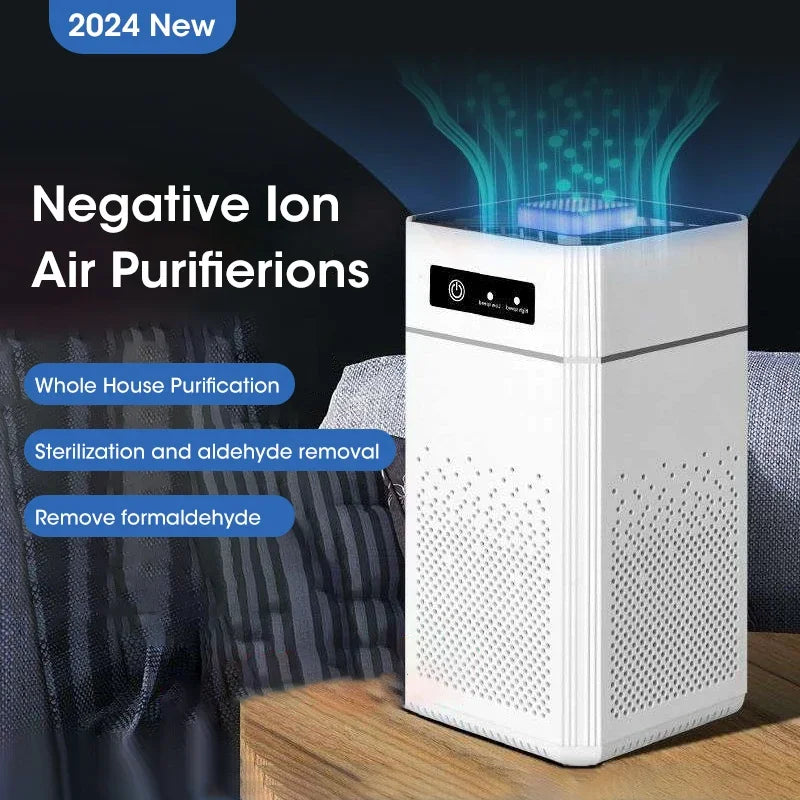 Negative Ion Air Purifier Smoke Odor Generator Protable Air Cleaner Household for Car Room Kitchen with Replaceable HEPA Filter Atypical Journey Store