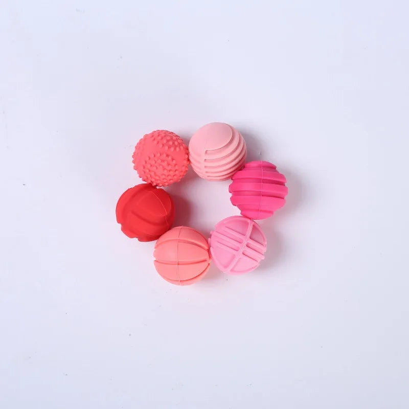 6pcs AHDH Silicone Magnetic Ball Stress Relief Toy Finger Stress Relief Educational Toy Novelty Magnetic Fidget Roller Atypical Journey Store