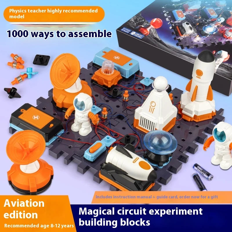 SCIENCE HORSE Three Aerospace Teaching Building Blocks, STEM Children's Educational Toys, Birthday and Holiday Gifts Atypical Journey Store