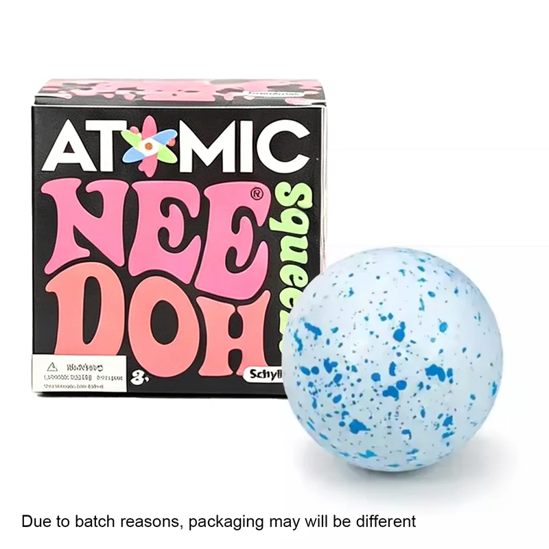 Needoh Snow Ball Crunch Stress Ball Squishy Fidget Sensory Toy Soft Quick Rebound Flour Filling  Anti-anxiety Decompression Toy Atypical Journey Store