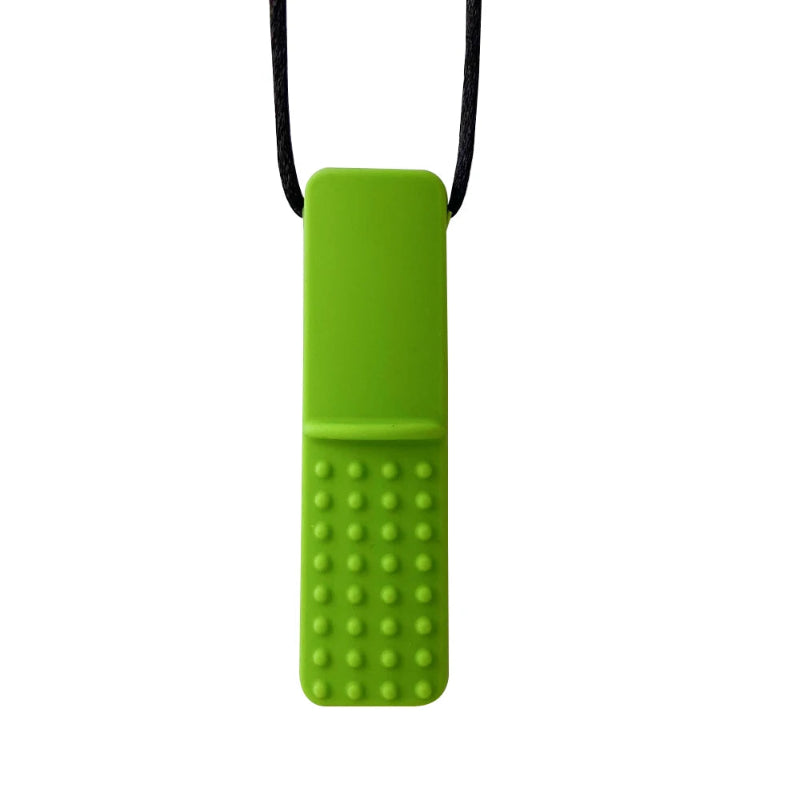 1pcs Silicone Teether Kids Chew Necklace Sensory Chewy Pendant Oral Motor Toys Therapy Tools for Autism ADHD chidren's goods Atypical Journey Store