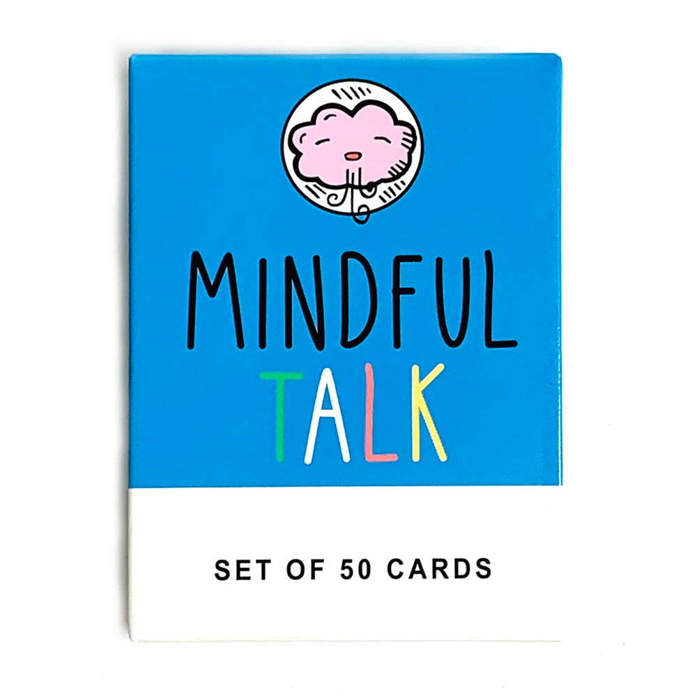 Mindful Talk Conversation Cards 50Pcs Question Card Game for Kids Family Deep Meaningful Dialogue, Mindfulness Therapy Cards Atypical Journey Store