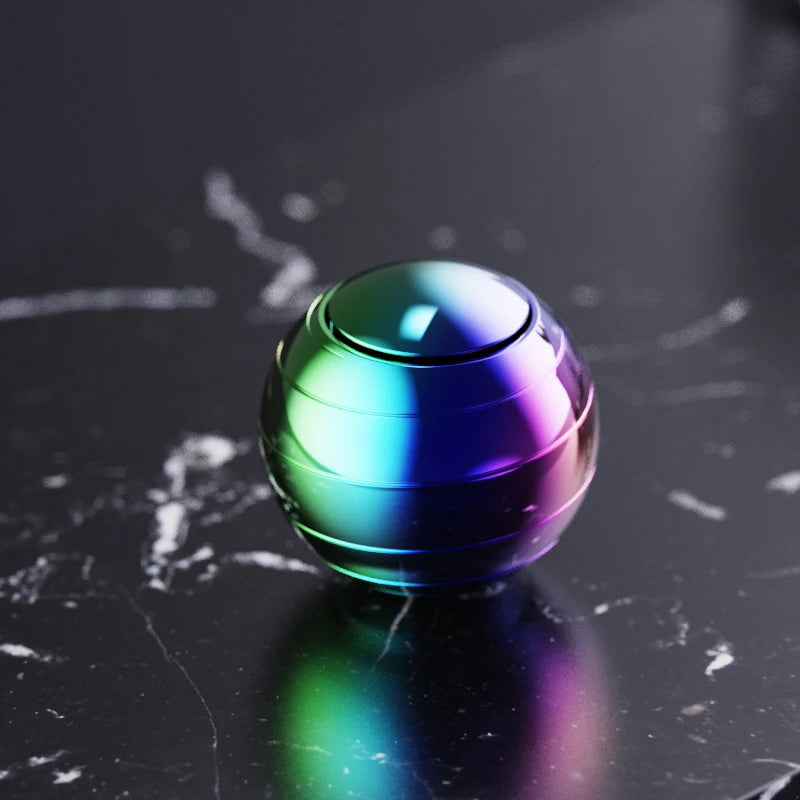 EDC Finger Decompression Metal Desktop Gyroscope Finger Stress-Relieving Toy Stress Relief Visual Fidget Spinner Children's Gift Atypical Journey Store