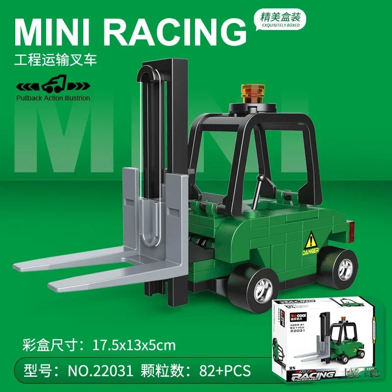 Racing Car Bus Engineering Vehicle Ambulance Pull Back Model Building Blocks Brick Toys Children Boys Compatible With Lego Atypical Journey Store