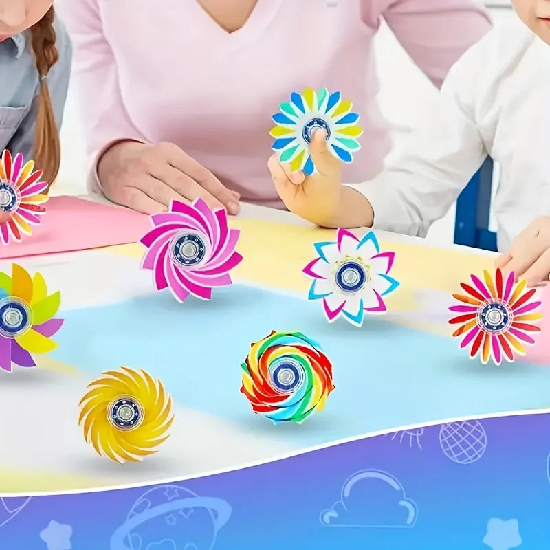 5/10/20pcs Mini Rainbow Fidget Spinner Sensory Stress Relief Toys Atypical Journey Store