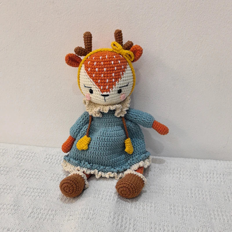 Crochet Lamb Lion Baby Stuffed Animal - Handmade Soothing Toy for Newborns, Sleep Aid & Photography Prop Atypical Journey Store