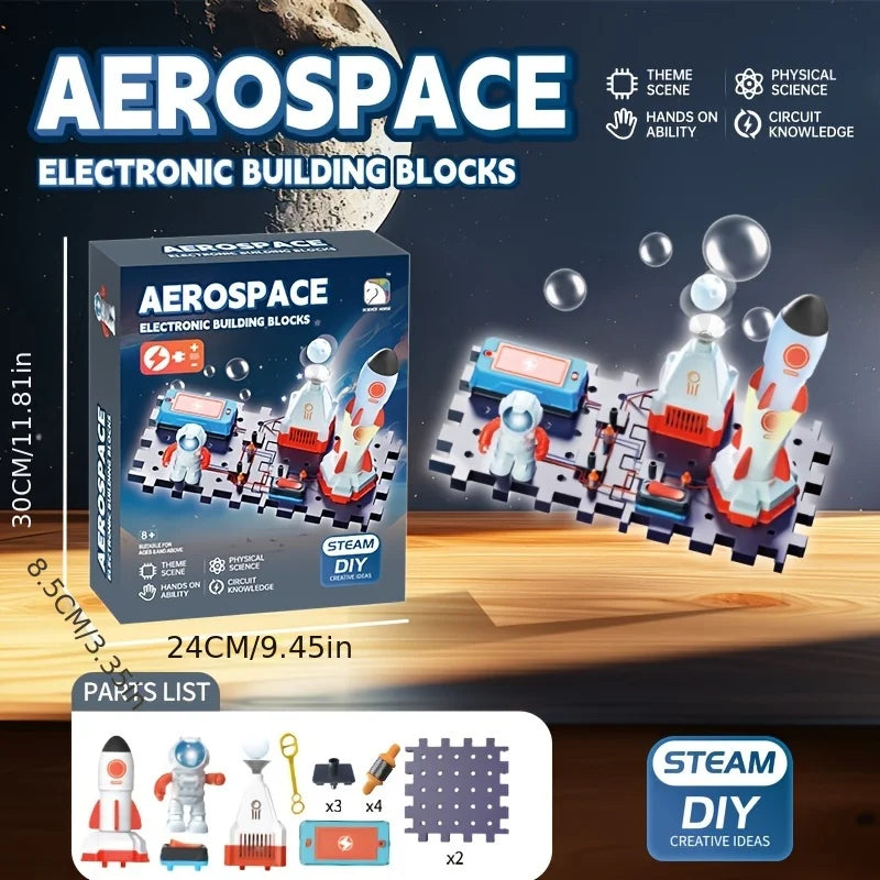 SCIENCE HORSE Three Aerospace Teaching Building Blocks, STEM Children's Educational Toys, Birthday and Holiday Gifts Atypical Journey Store
