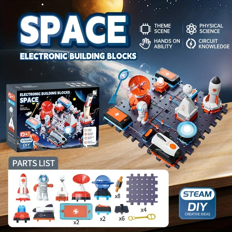 SCIENCE HORSE Three Aerospace Teaching Building Blocks, STEM Children's Educational Toys, Birthday and Holiday Gifts Atypical Journey Store