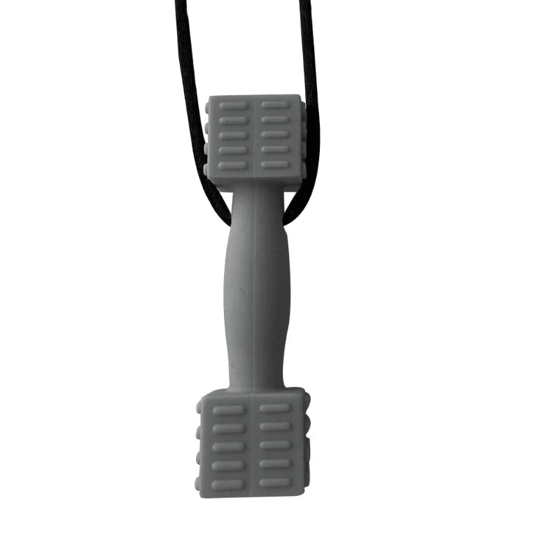 1/6Pcs Sensory Chew Necklaces Dumbbell shape Chewable Silicone Necklaces for Kids with Autism, ADHD Special Oral Motor Need Atypical Journey Store