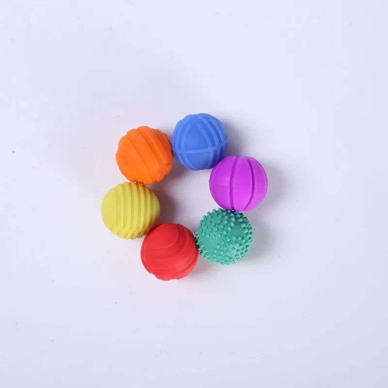 6pcs AHDH Silicone Magnetic Ball Stress Relief Toy Finger Stress Relief Educational Toy Novelty Magnetic Fidget Roller Atypical Journey Store