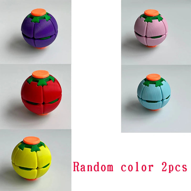 3D Printed Fidget Spinner Ball Press & Spin Stress Relief Toy Squeeze Deformable Fingertip Gyro Mini Portable Anxiety Relief Toy Atypical Journey Store