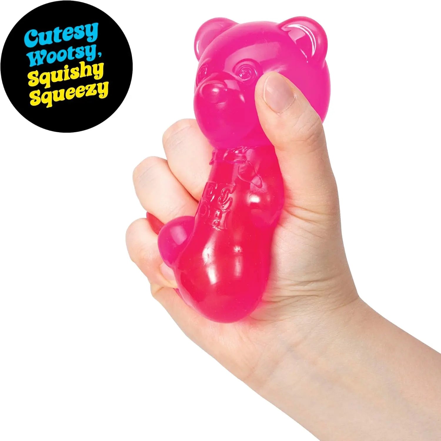 NeeDoh Gummy Bear Squishy Toy Soft Stress Relief Sensory Fidget Squeeze Toy for Kids & Adults Non-Toxic Anxiety Relief Desk Toy Atypical Journey Store